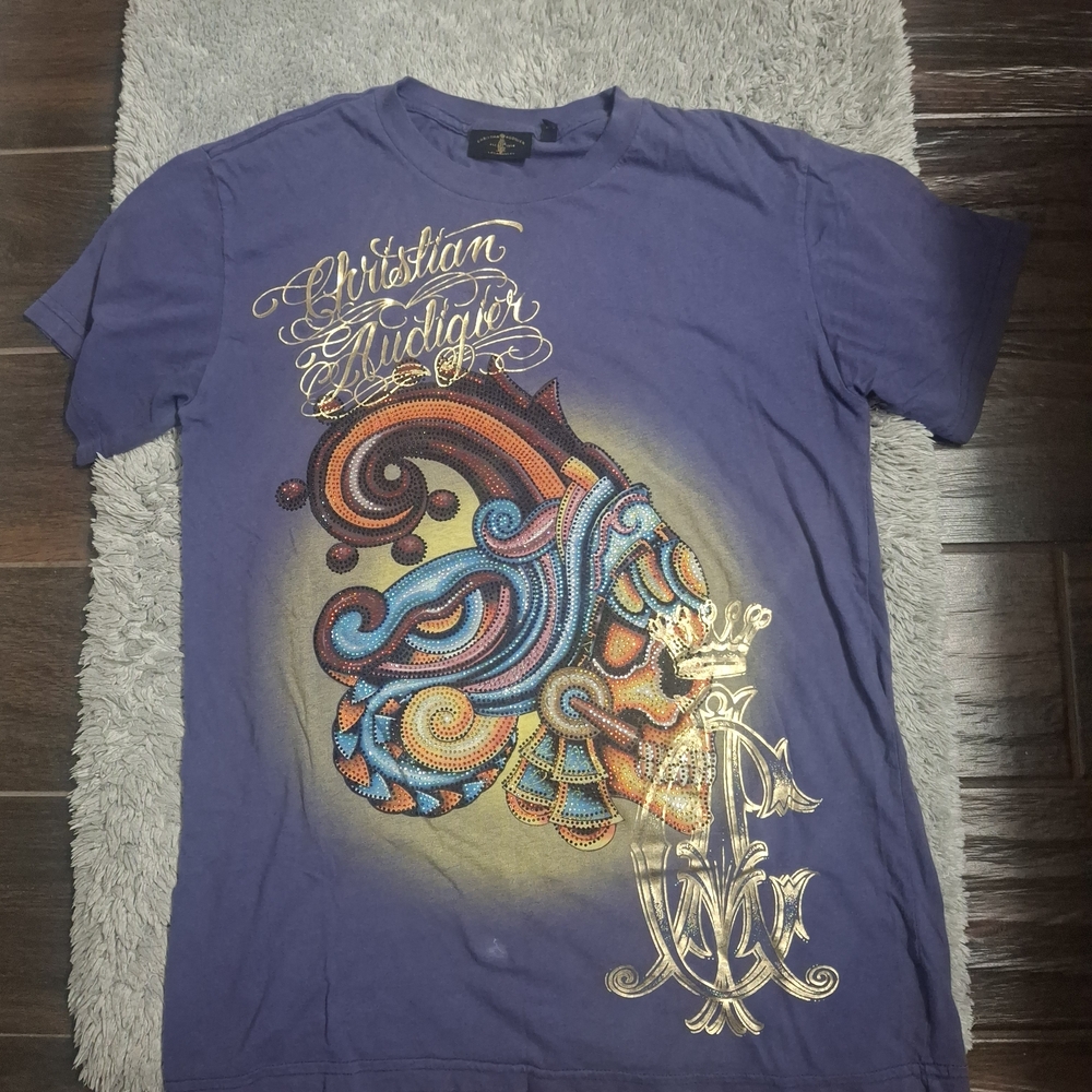 Dior Purple Graphic Men's Tee